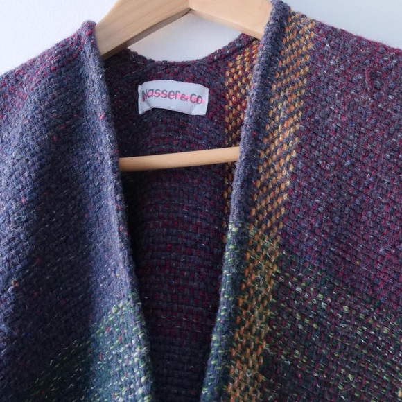 SOLD ✨ please do not purchase ✨80s/90s plaid poncho - Picture 6 of 8